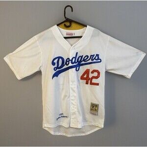 NWOT Dodgers Mitchell & Ness 1955 Jackie Robinson Cooperstown Jersey Sz 48